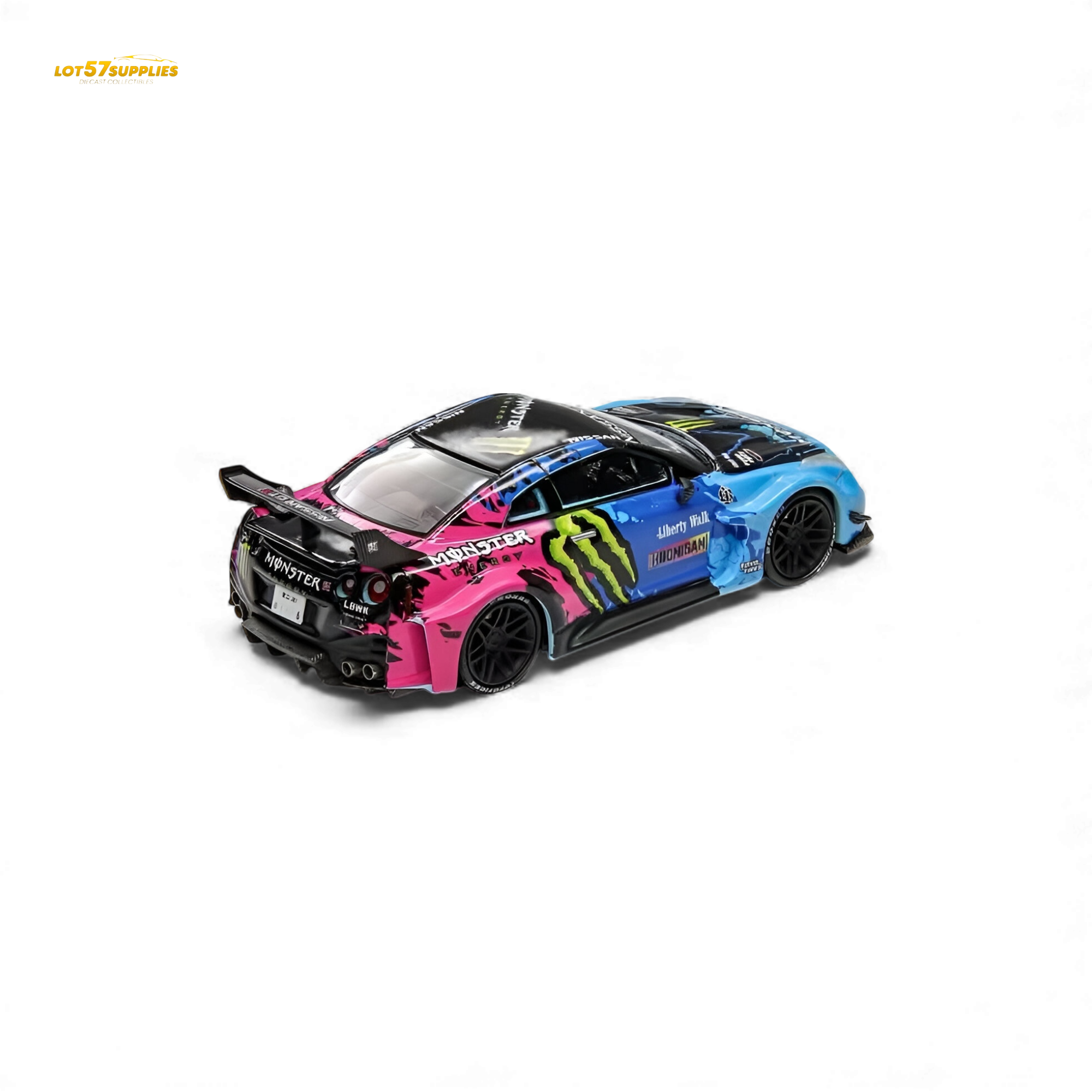 (Pre-Order) Demon King Auto GT-R R35 LBWK Wide-Body - Monster Livery 1:64