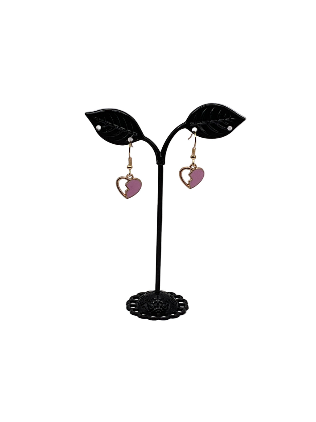 Broken heart earrings