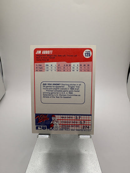 Fleer Jim Abbott