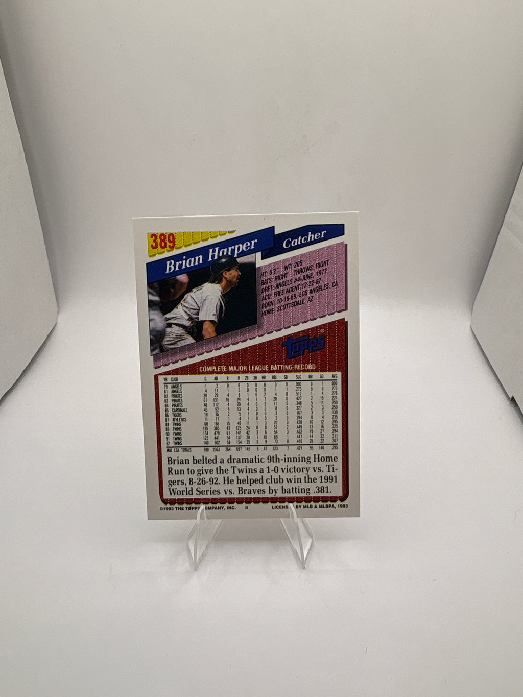 Topps Brian Harper