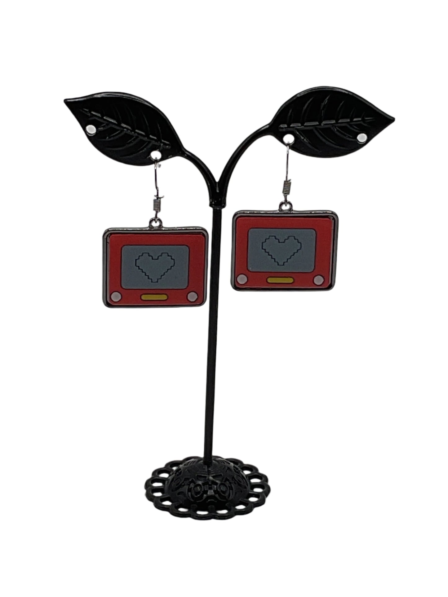Etch a sketch earrings