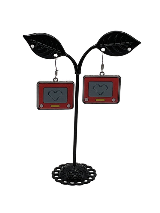 Etch a sketch earrings