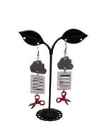 Rock Paper Scissor Earrings