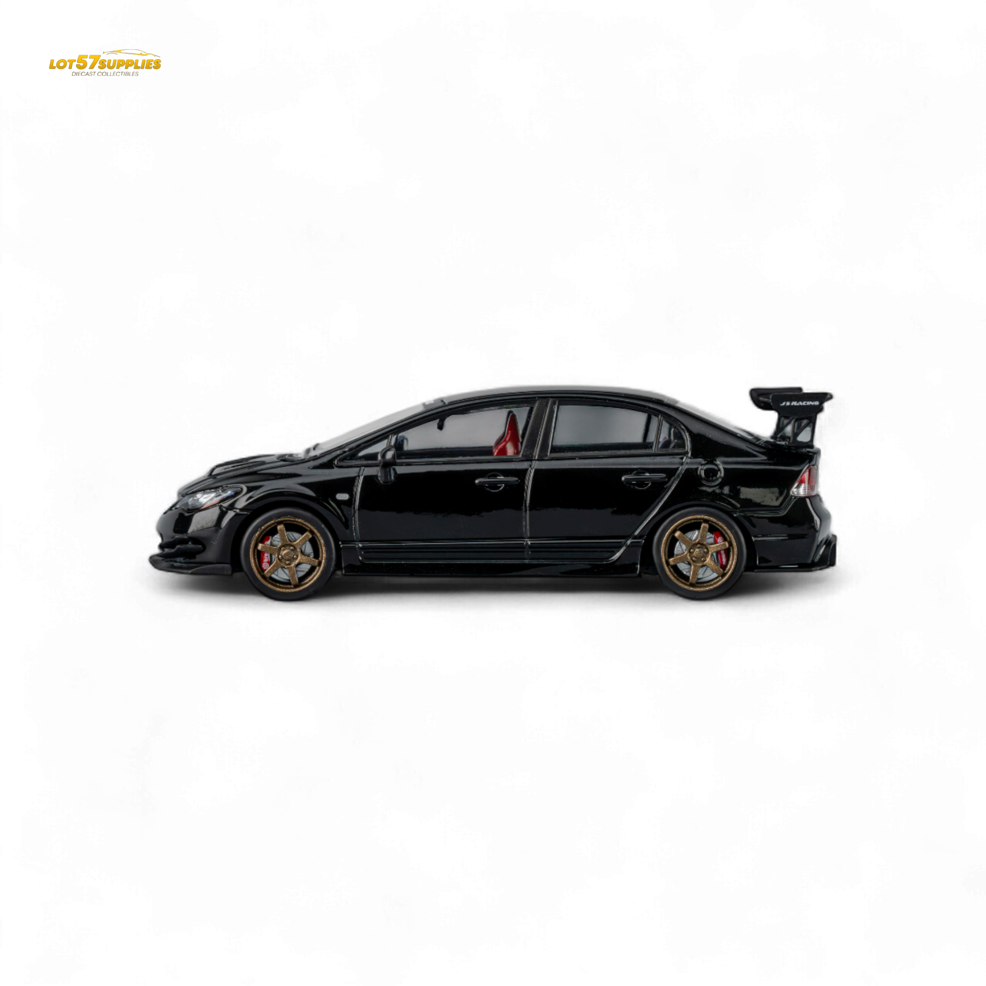 (Pre-Order) Microturbo Custom FD2 J'S Racing - Metallic Black 1:64