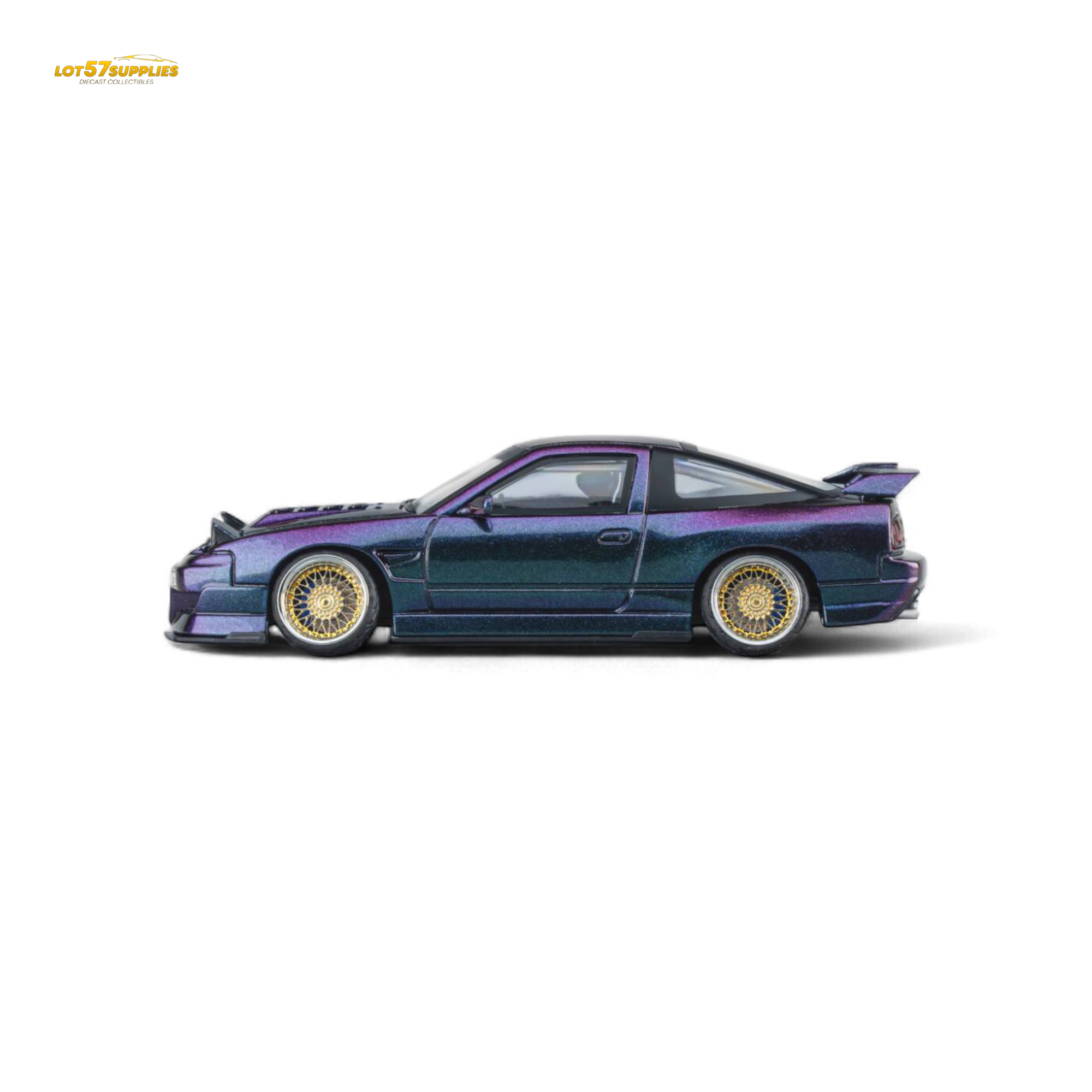 MicroTurbo Custom 180SX Spirit Rei - Purple Chameleon GMHS 2025 Special Edition 1:64