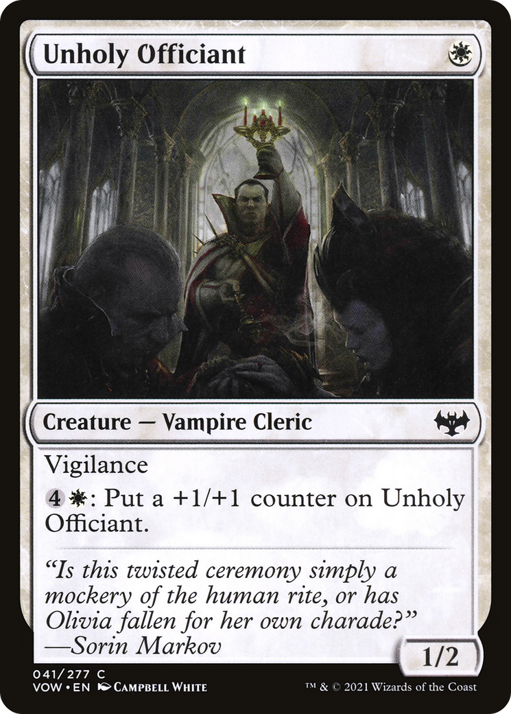 Unholy Officiant (VOW-041) - Innistrad: Crimson Vow