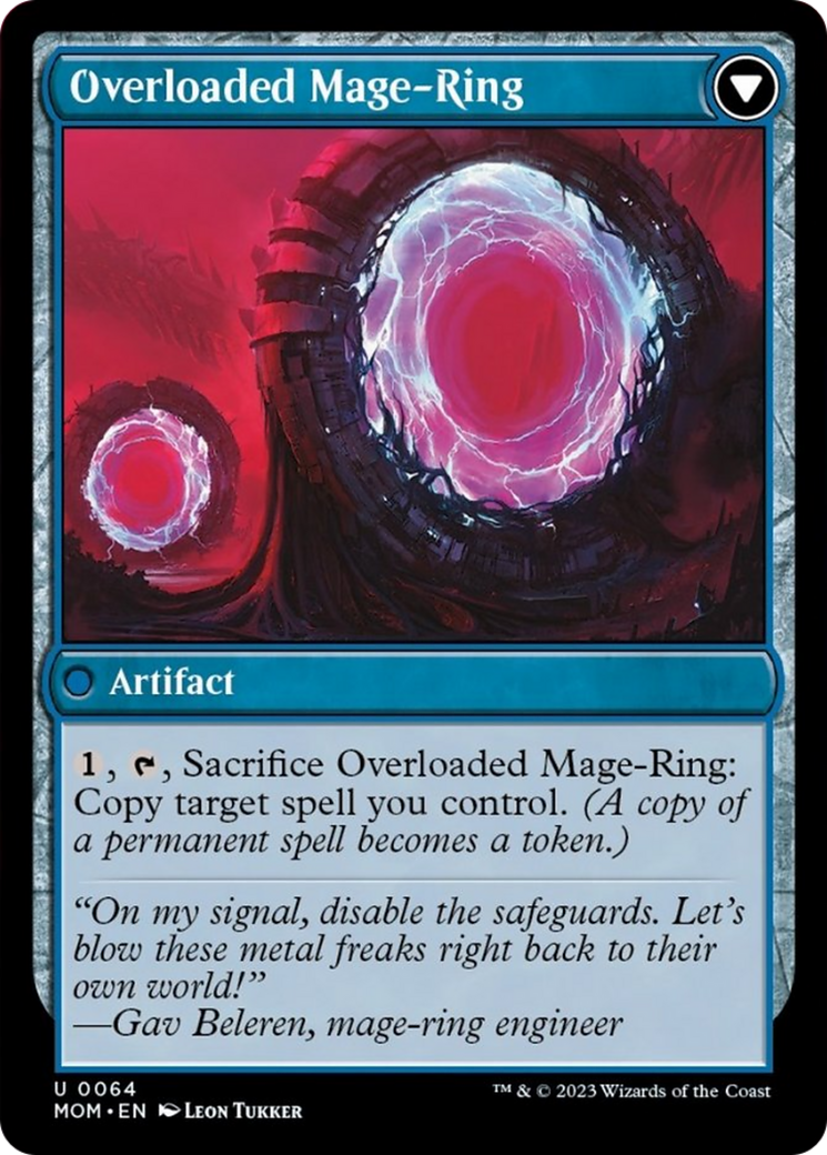 Invasion of Vryn // Overloaded Mage-Ring (MOM-064) - March of the Machine
