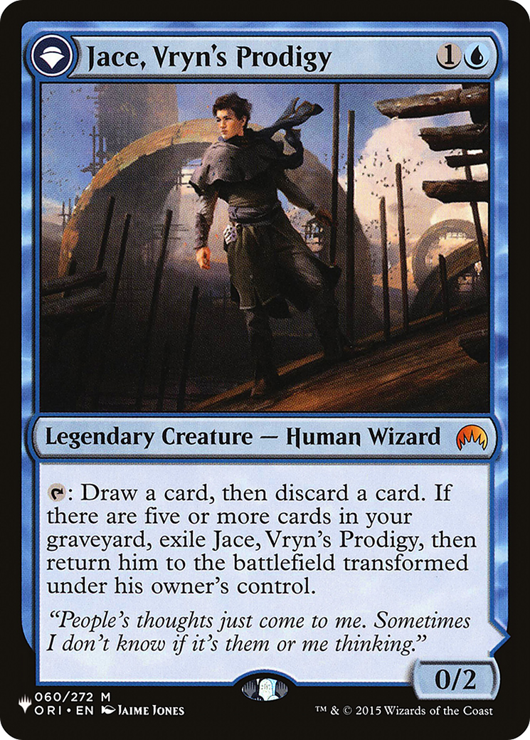 Jace, Vryn's Prodigy // Jace, Telepath Unbound (LIST-ORI-60) - The List: (originpwdfc)