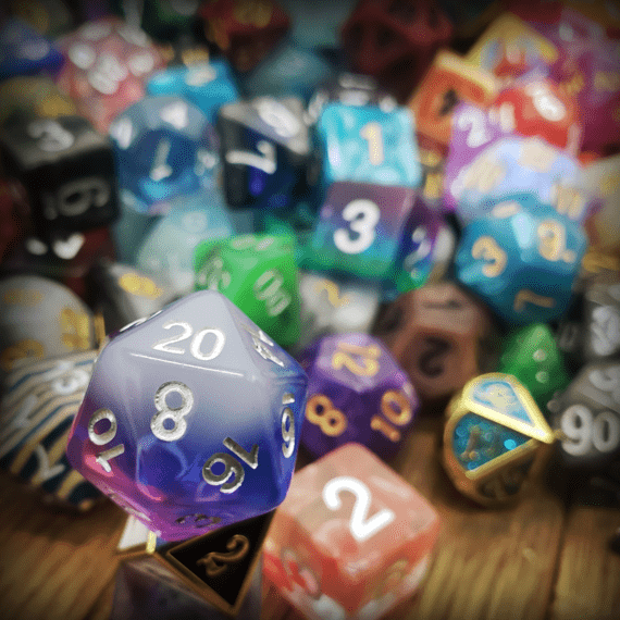 Random Resin/Acrylic Set of Dice - Collectors World Toys