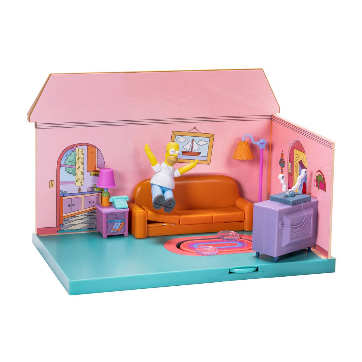 The Simpsons House Living Room Diorama Playset - Collectors World Toys