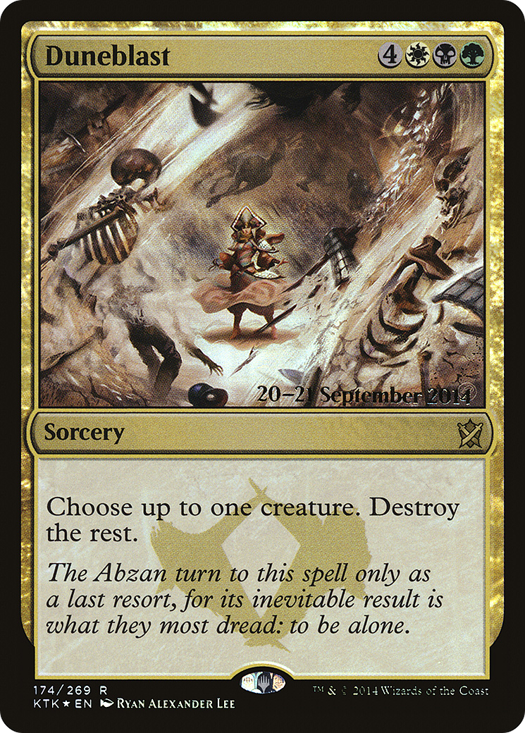 Duneblast (PRE-174S) - Khans of Tarkir Promos Foil