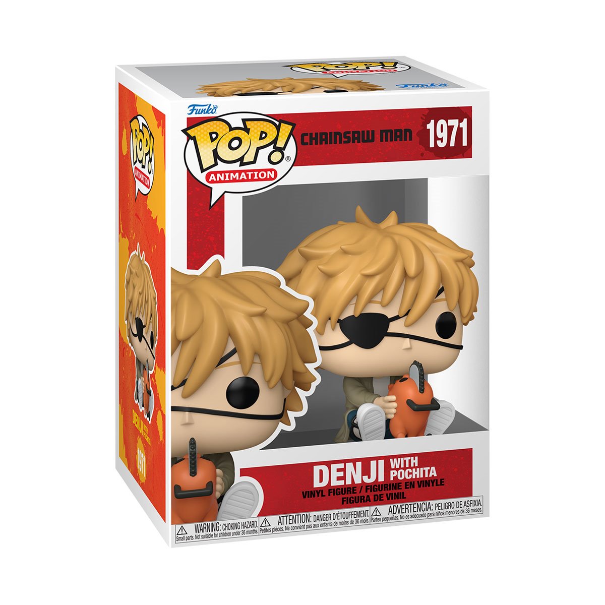 Chainsaw Man Denji with Pochita Funko Pop! Vinyl Figure #1971 Secondary image