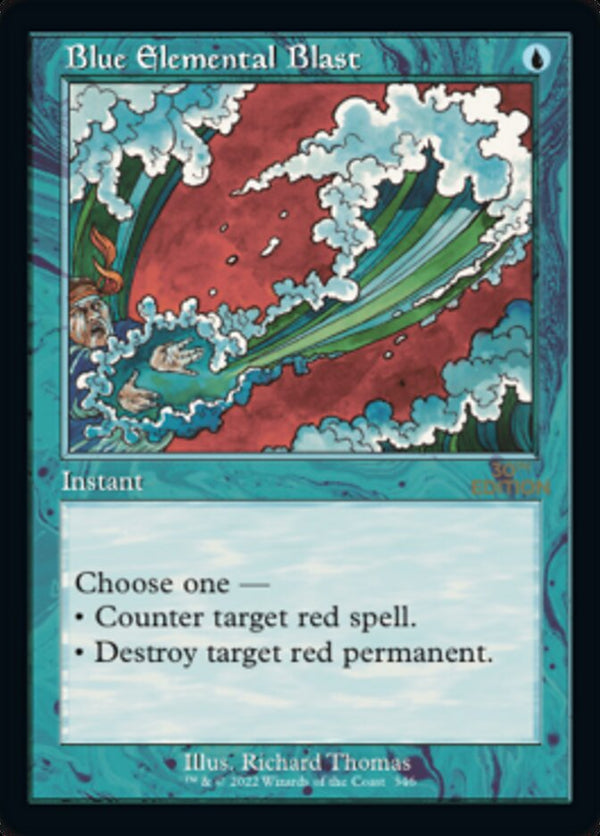 Blue Elemental Blast (Retro Frame) (30A-346) - 30th Anniversary Edition