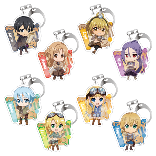 Sword Art Online Trading Acrylic Keychain Quest Series Deformed (1 Blind Box) Main image