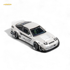 MicroTurbo Custom 180SX - Pandem Rocket Bunny White 1:64 - Collectors World Toys
