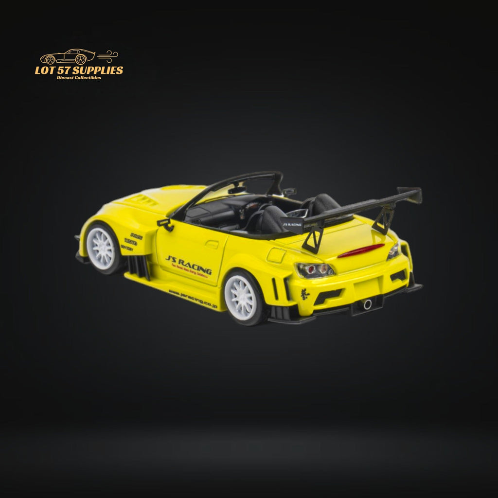 Microturbo Honda S2000 JS Racing Custom in Indy Yellow Pearl 1:64 - Collectors World Toys