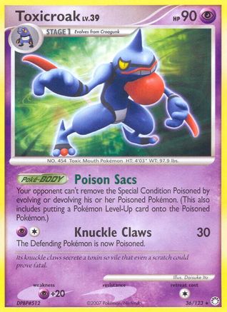 Toxicroak 036/123 - Mysterious Treasures