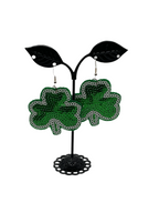 Sequin Shamrock Earrings