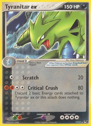 Tyranitar ex (Holo) 017/17 - POP Series 1 Holofoil