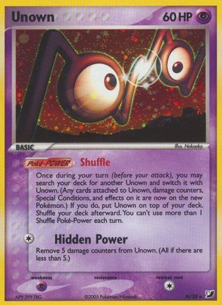 Unown 00N/115 - Unseen Forces Holofoil