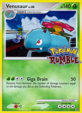 Venusaur 001/16 - Rumble Holofoil