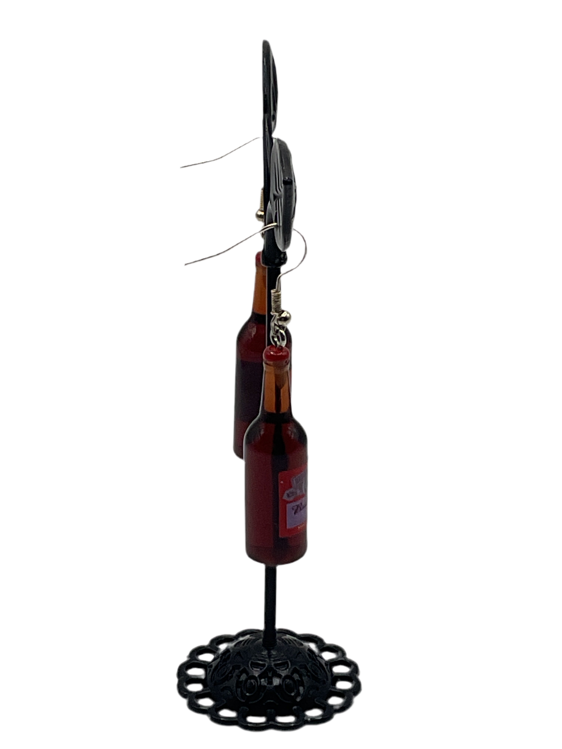 Budweiser Bottle Earrings