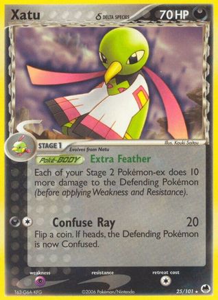 Xatu (Delta Species) 025/101 - Dragon Frontiers Reverse Holofoil