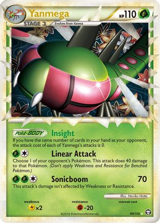 Yanmega (Prime) 098/102 - Triumphant Holofoil
