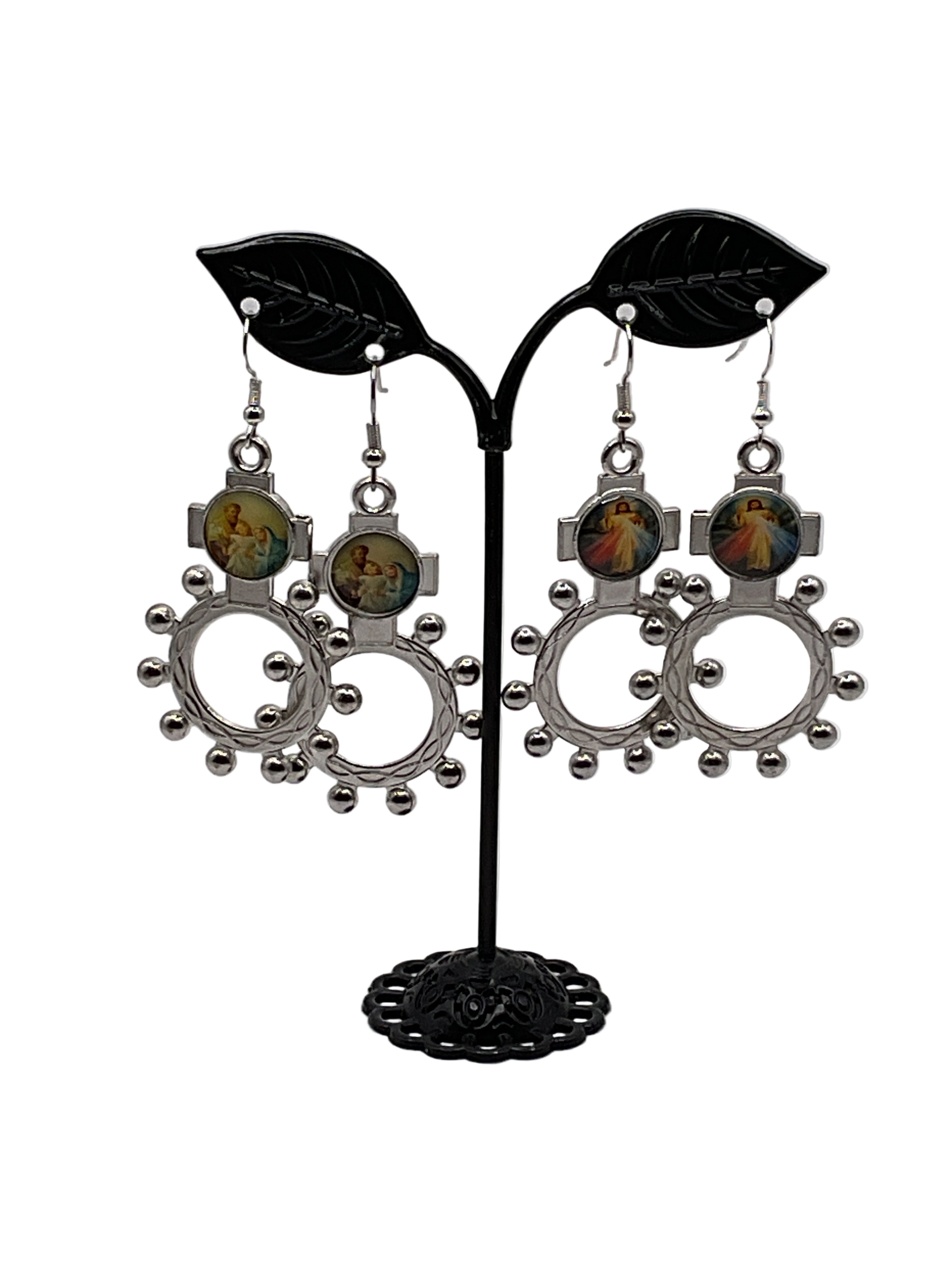 Finger Rosary Ring Earrings Main image