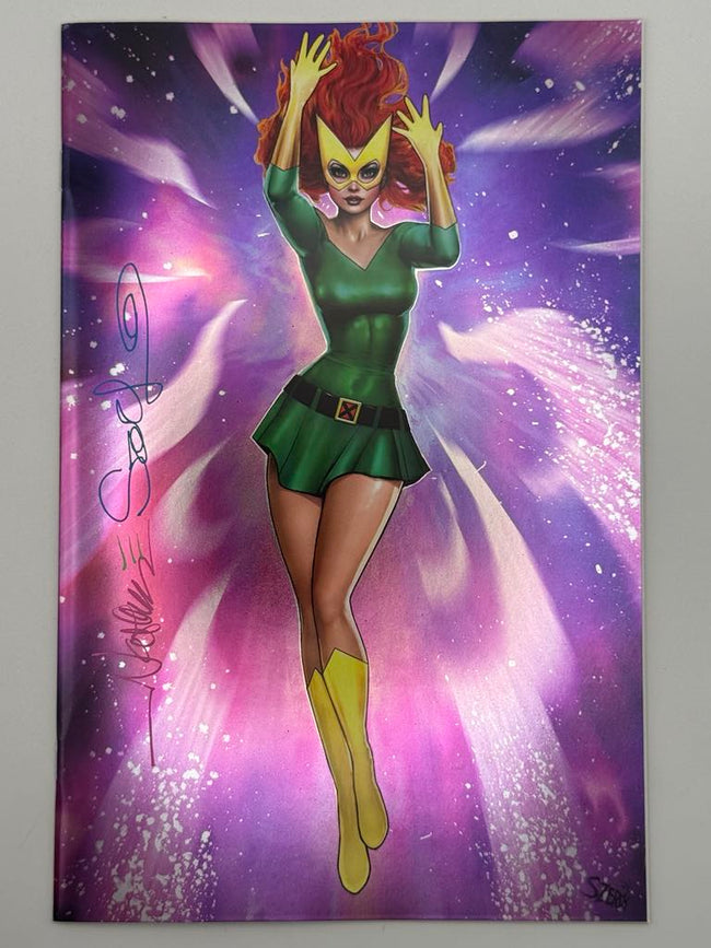 [Signed by Nathan Szerdy] [FOIL] PHOENIX #1 UNKNOWN COMICS NATHAN SZERDY MARVEL GIRL VIRGIN EXCLUSIVE SDCC 2024 VAR [IN STOCK] - Collectors World Toys Hover Image