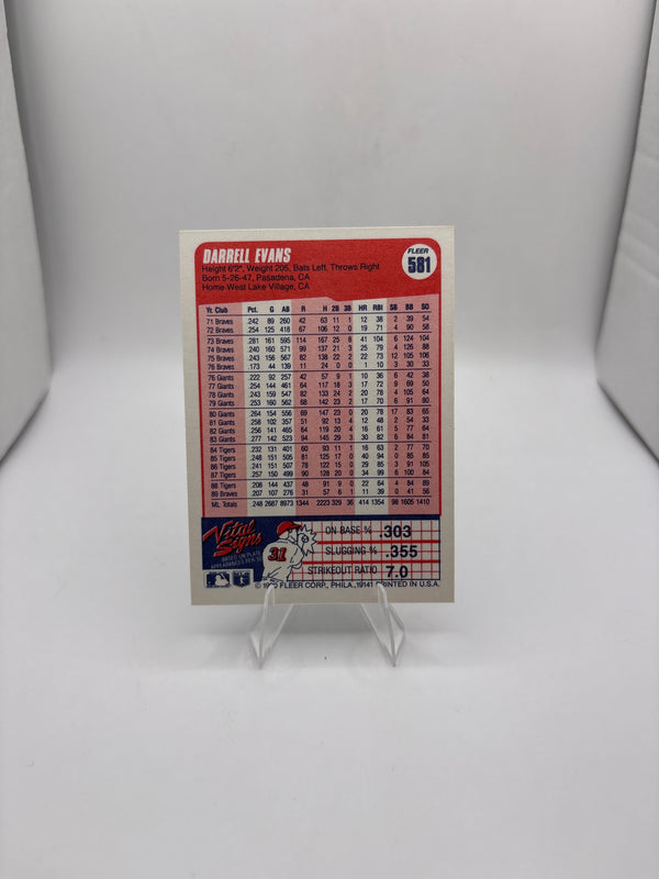 Fleer Darrell Evans