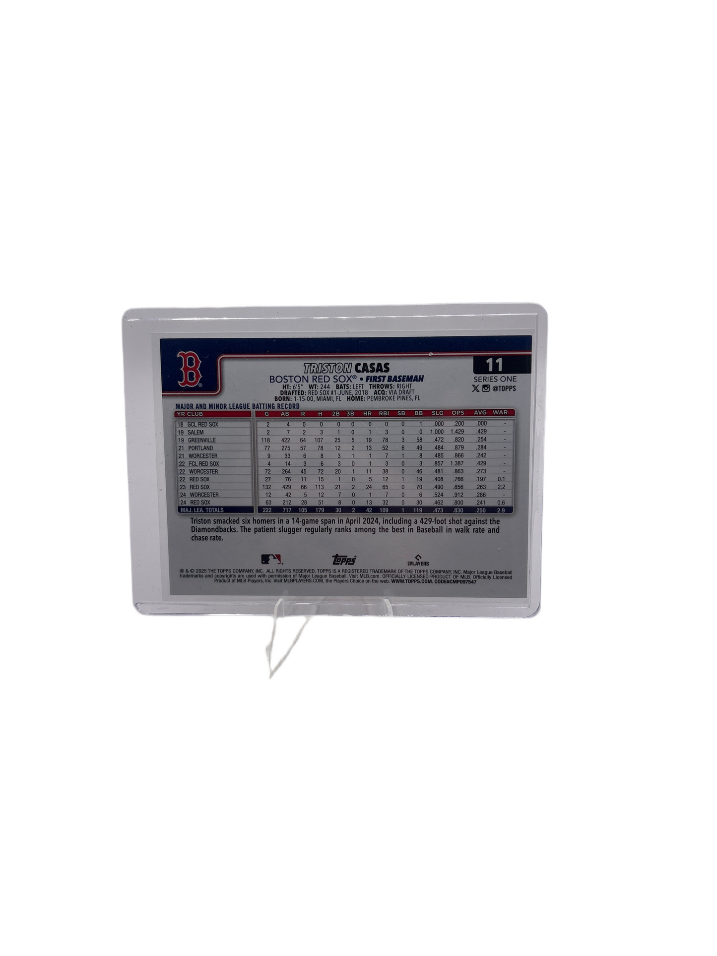 Topps Triston Casas