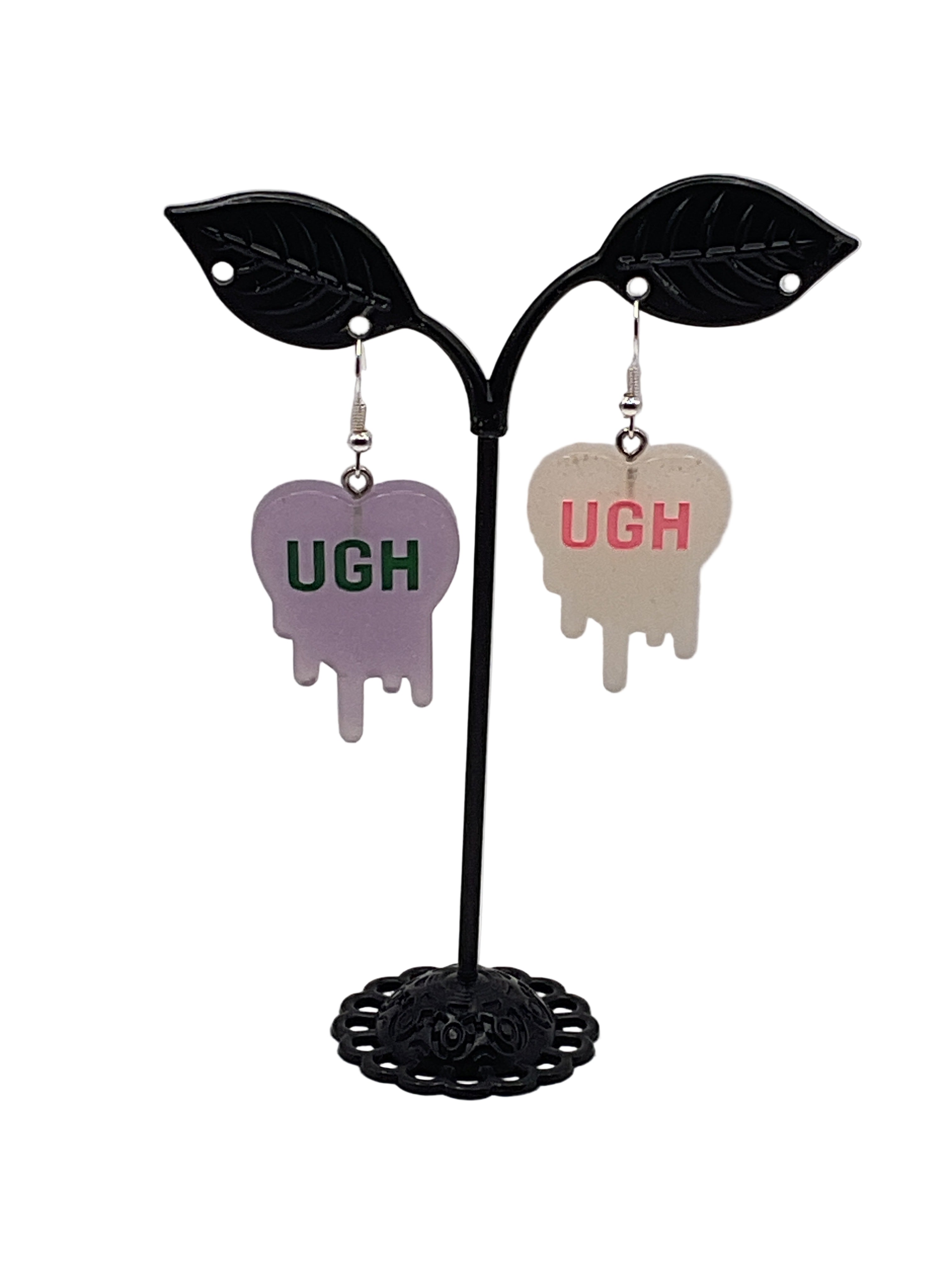 Melting Convo Heart Earrings