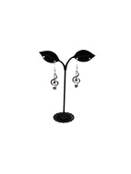 Music note earrings