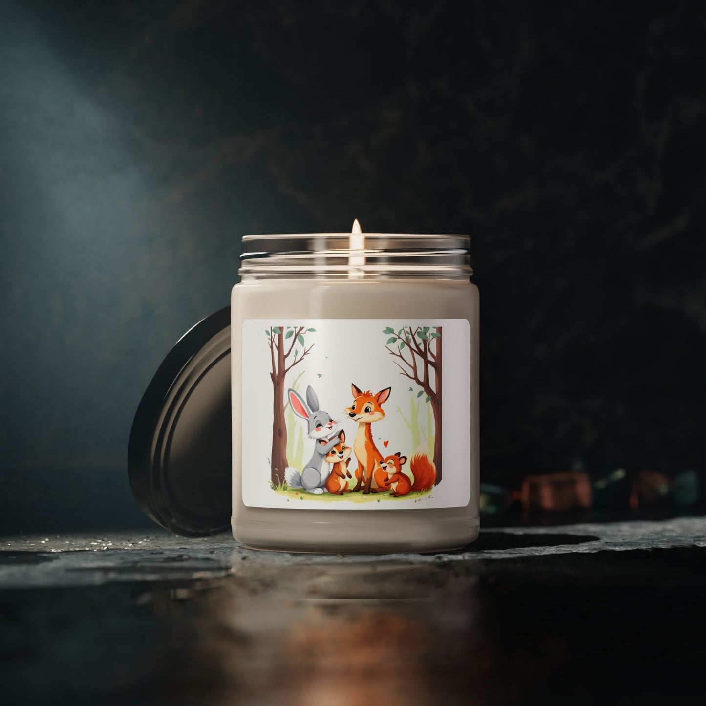 Woodland Scene Scented Soy Candle, 9oz Unscented 9oz