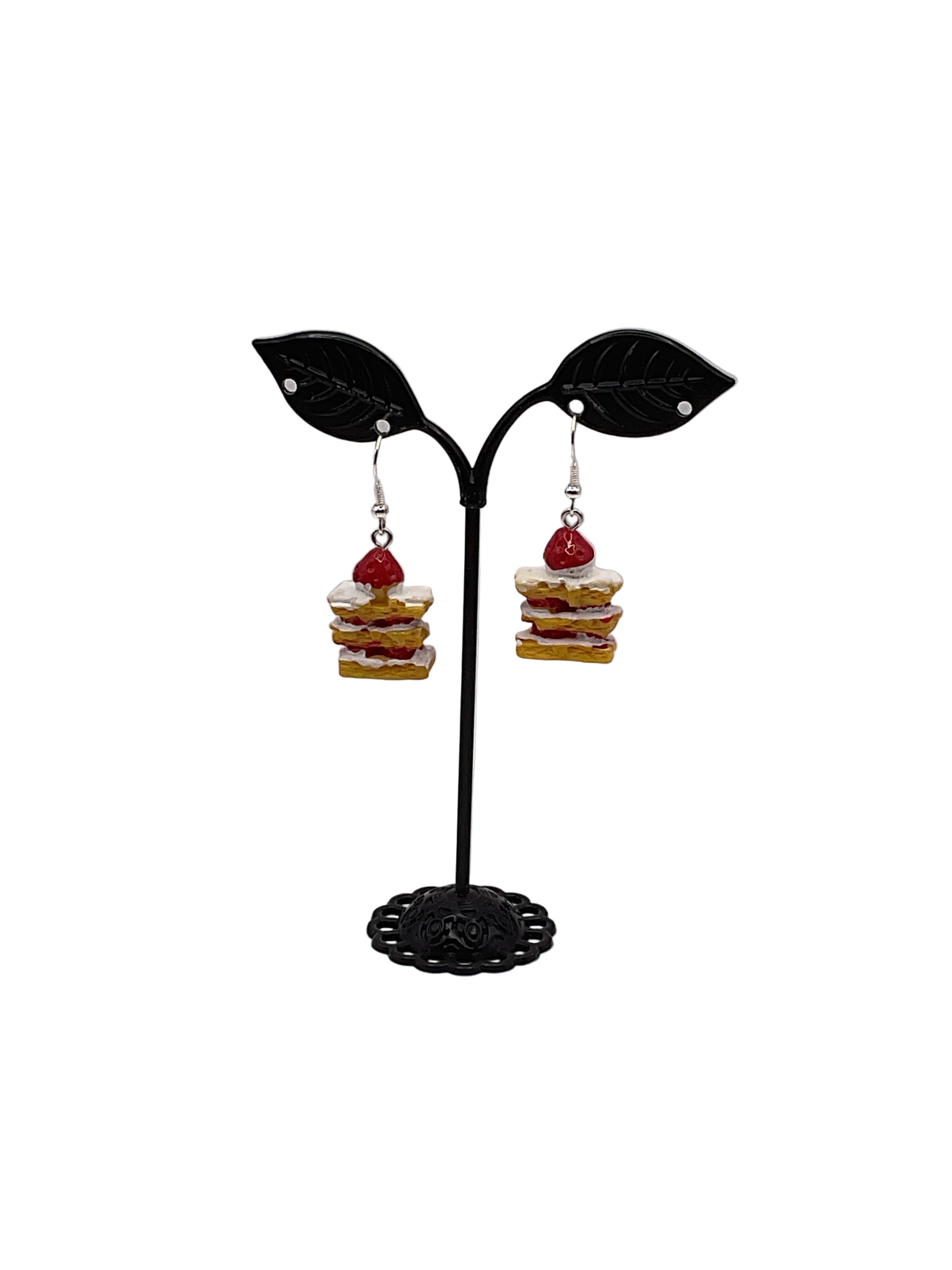 Strawberry shortcake earrings