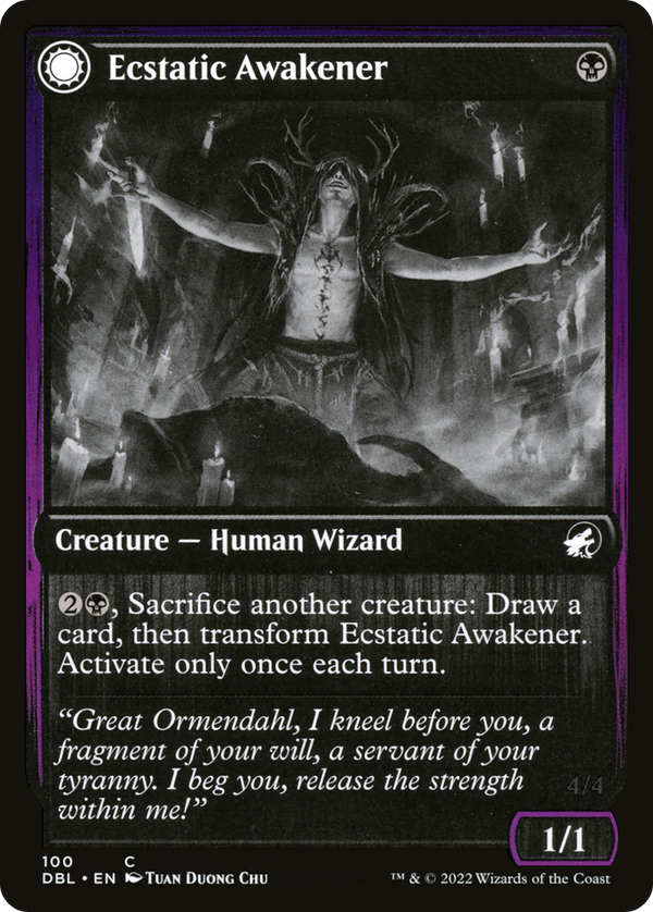 Ecstatic Awakener // Awoken Demon (DBL-100) - Innistrad: Double Feature: (Double Faced Transform)