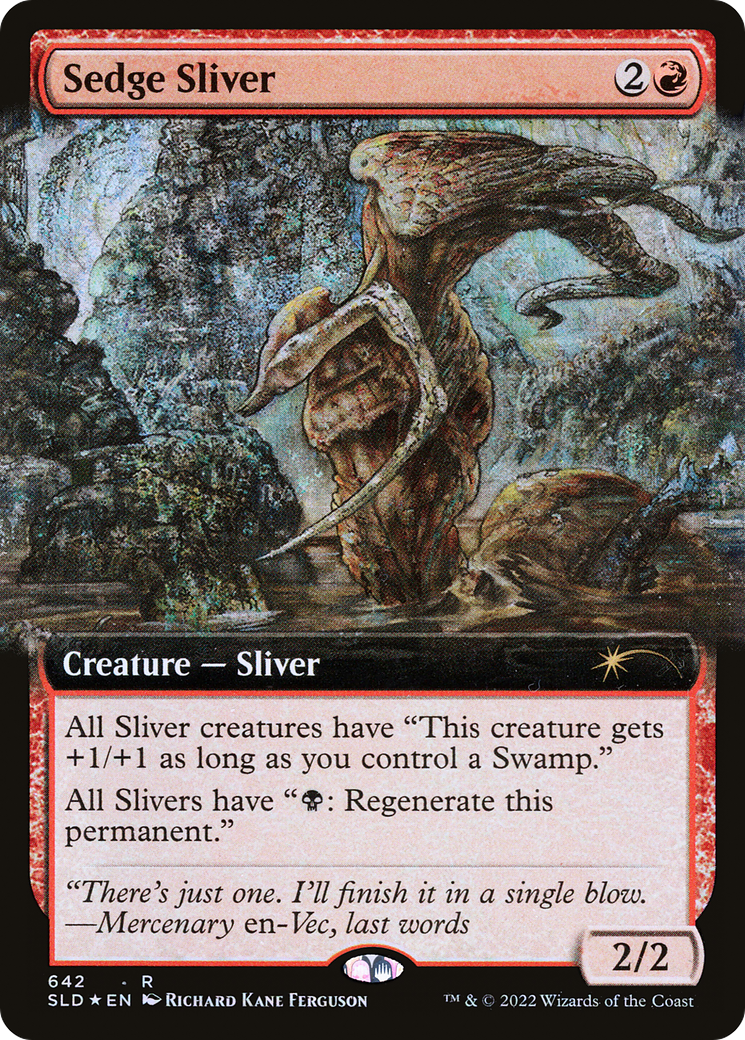 Sedge Sliver (SLD-642) - Secret Lair Drop: (Extended Art) Foil