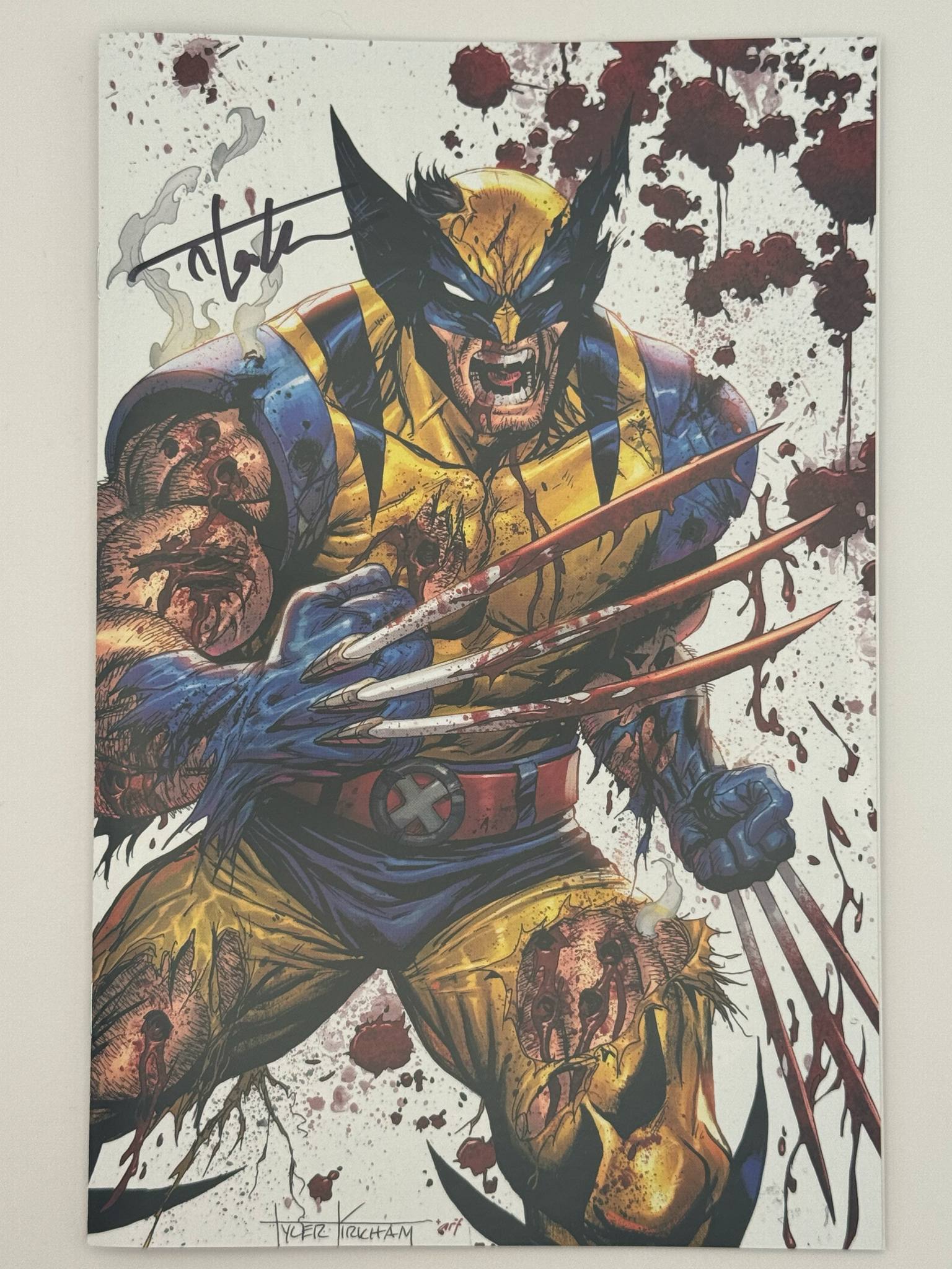 [Signed by Tyler Kirkham] Wolverine Revenge #5 Red Band Unknown Comics Exclusive Tyler Kirkham Virgin Var [Polybagged] Explicit Content [IN STOCK] - Collectors World Toys Main image