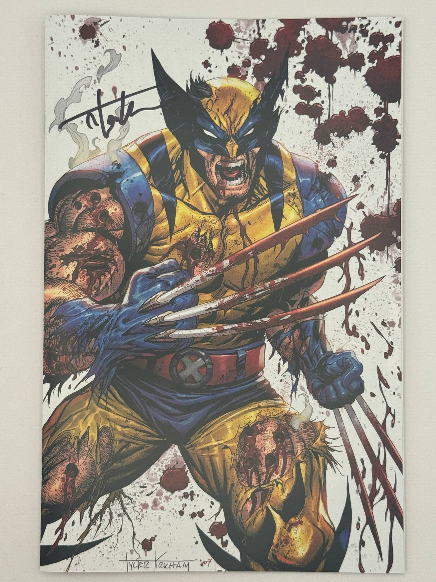 [Signed by Tyler Kirkham] Wolverine Revenge #5 Red Band Unknown Comics Exclusive Tyler Kirkham Virgin Var [Polybagged] Explicit Content [IN STOCK] - Collectors World Toys