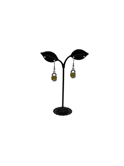 Yellow Topaz Heart Earrings