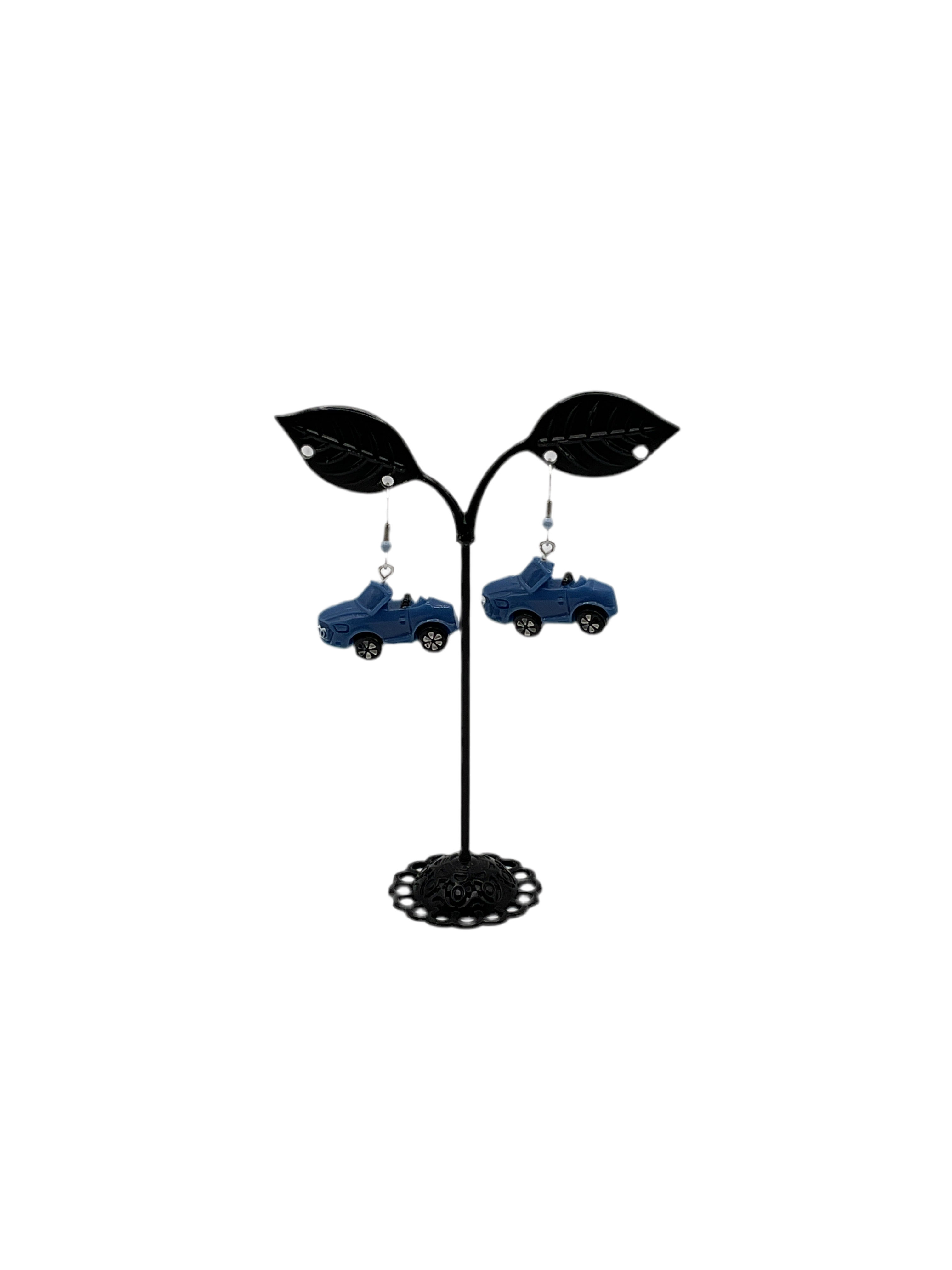Blue Car Earrings Secondary image