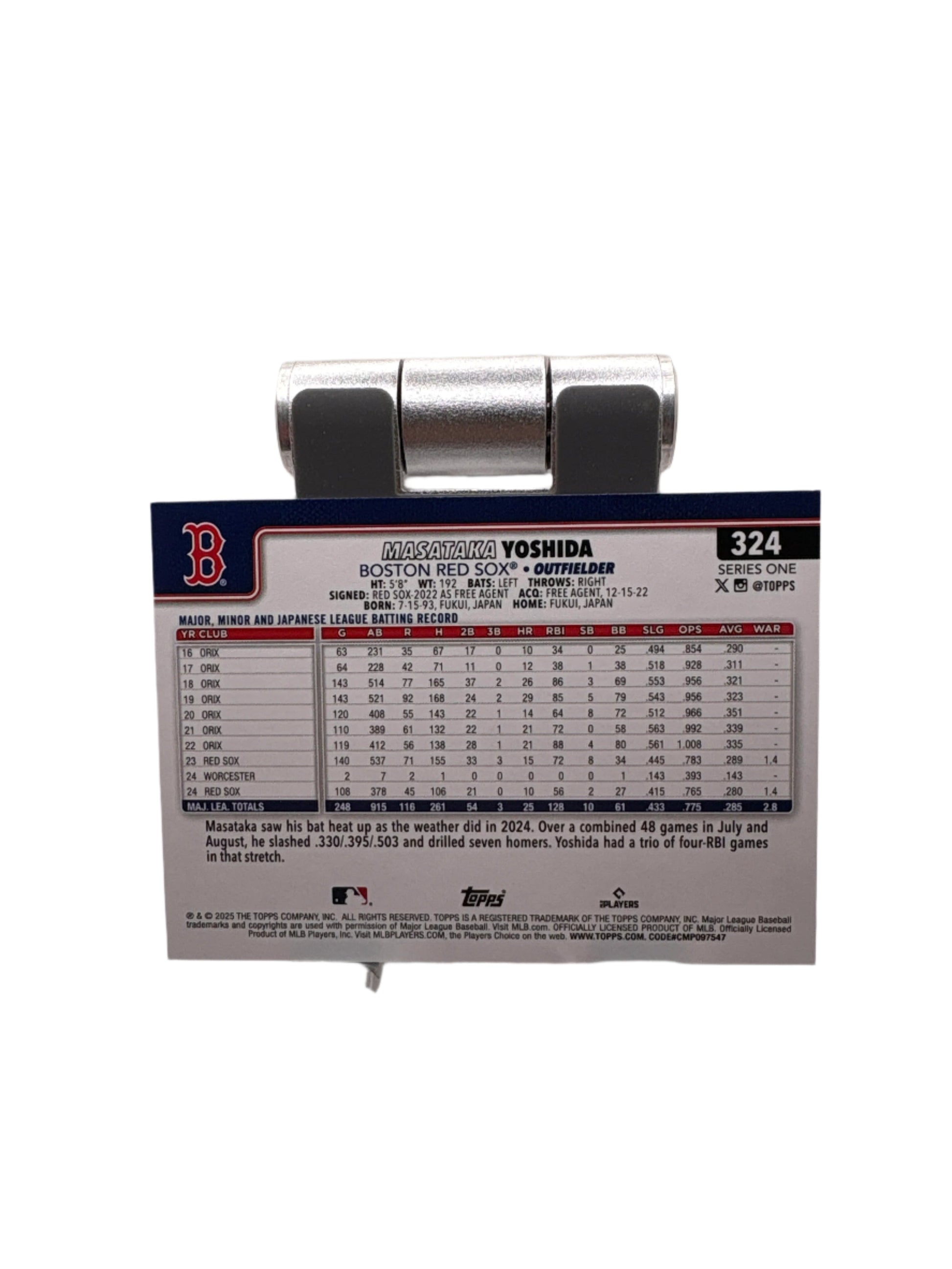 Topps Masataka Yoshida