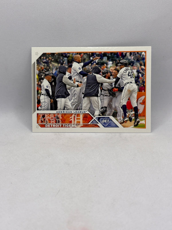 Topps American League Detroit Tigers Team Card
