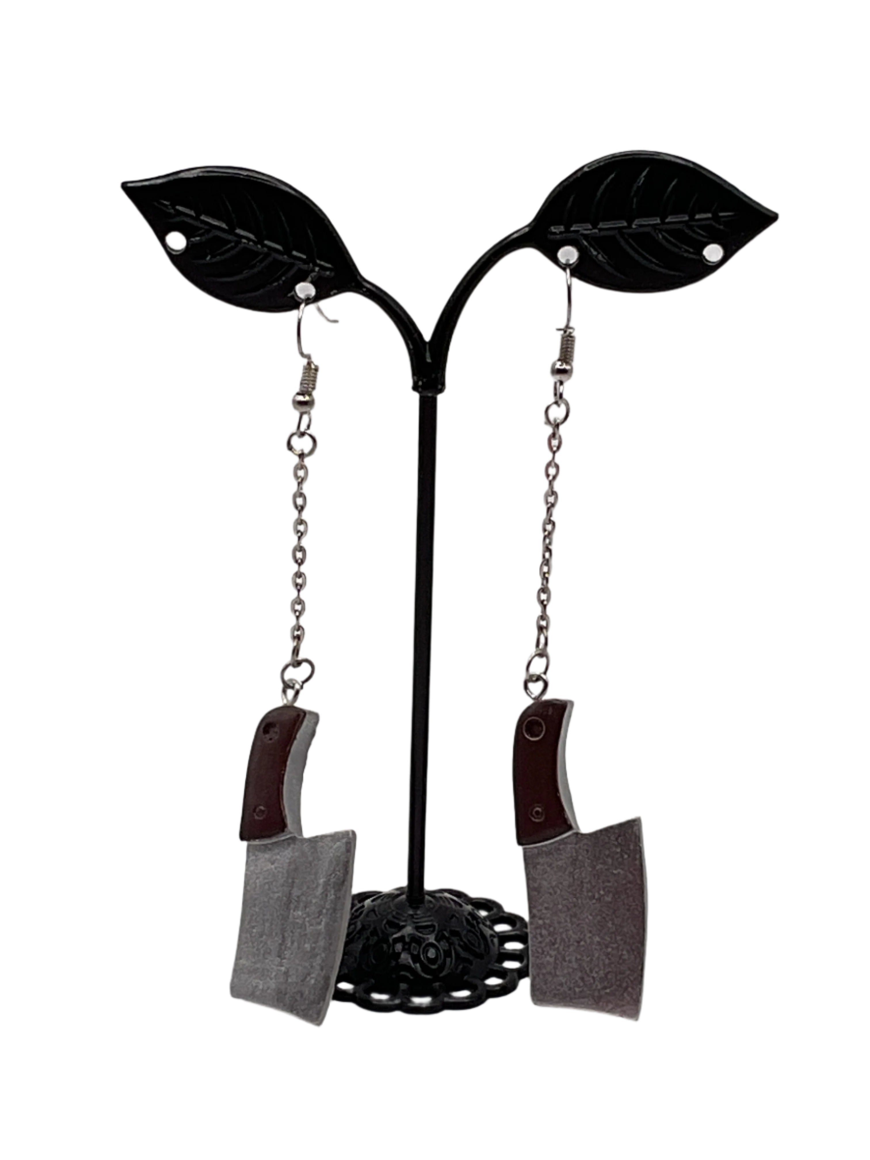Meat Cleaver Earrings
