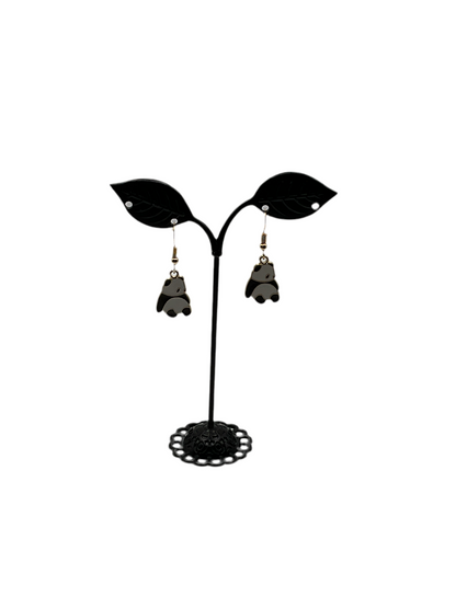 Baby panda earrings