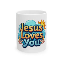 Jesus Loves You Ceramic Mug -