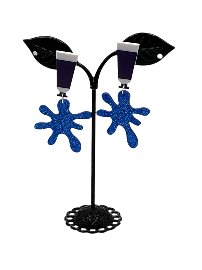 Paint splatter Earrings Hover Image