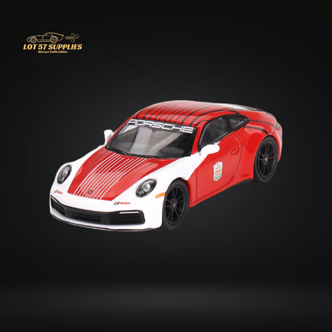 Mini-GT Porsche 911 992 Carrera S Safety Car #699 1:64 MGT00699 - Collectors World Toys Hover Image