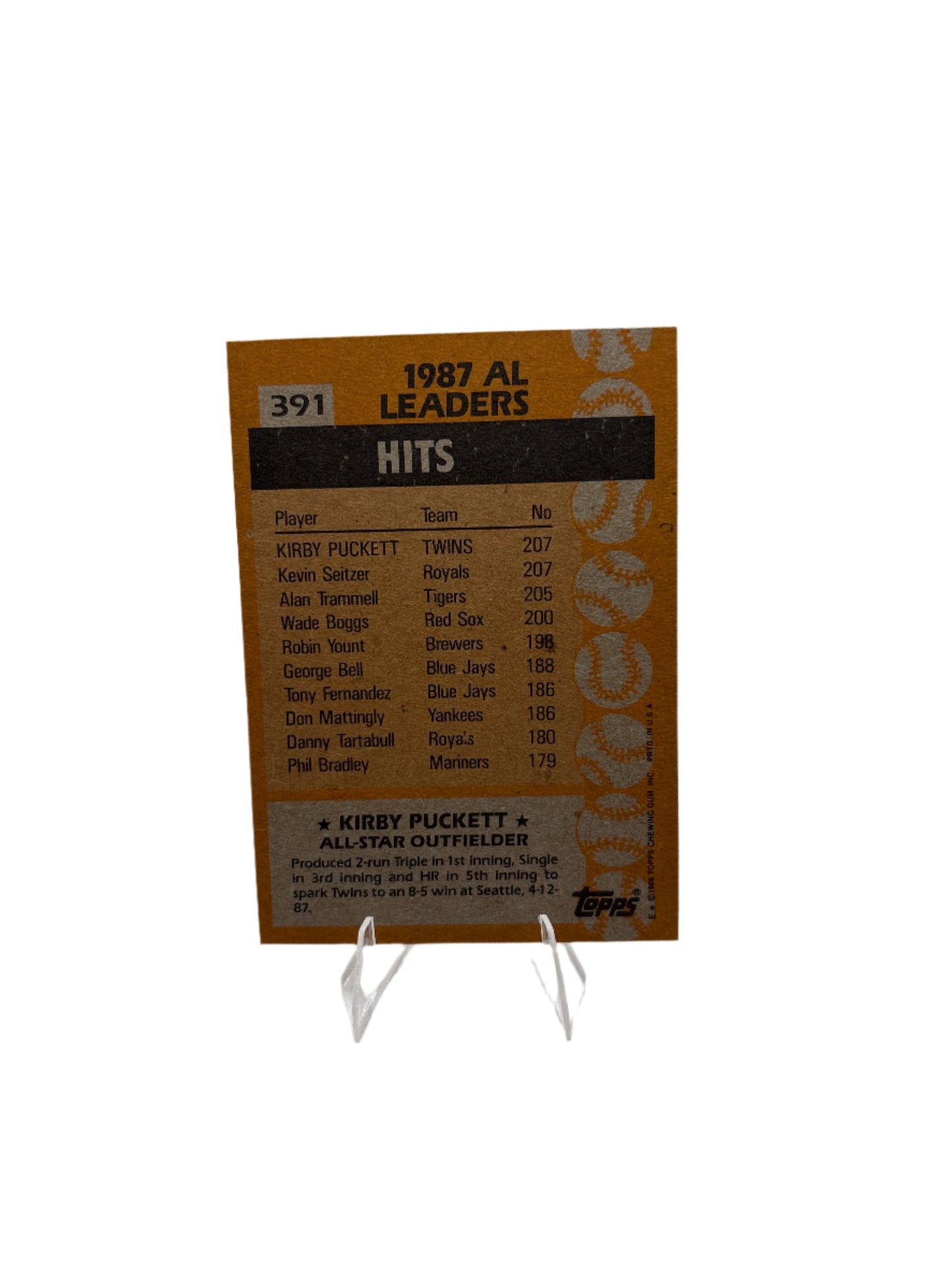 Topps Kirby Puckett